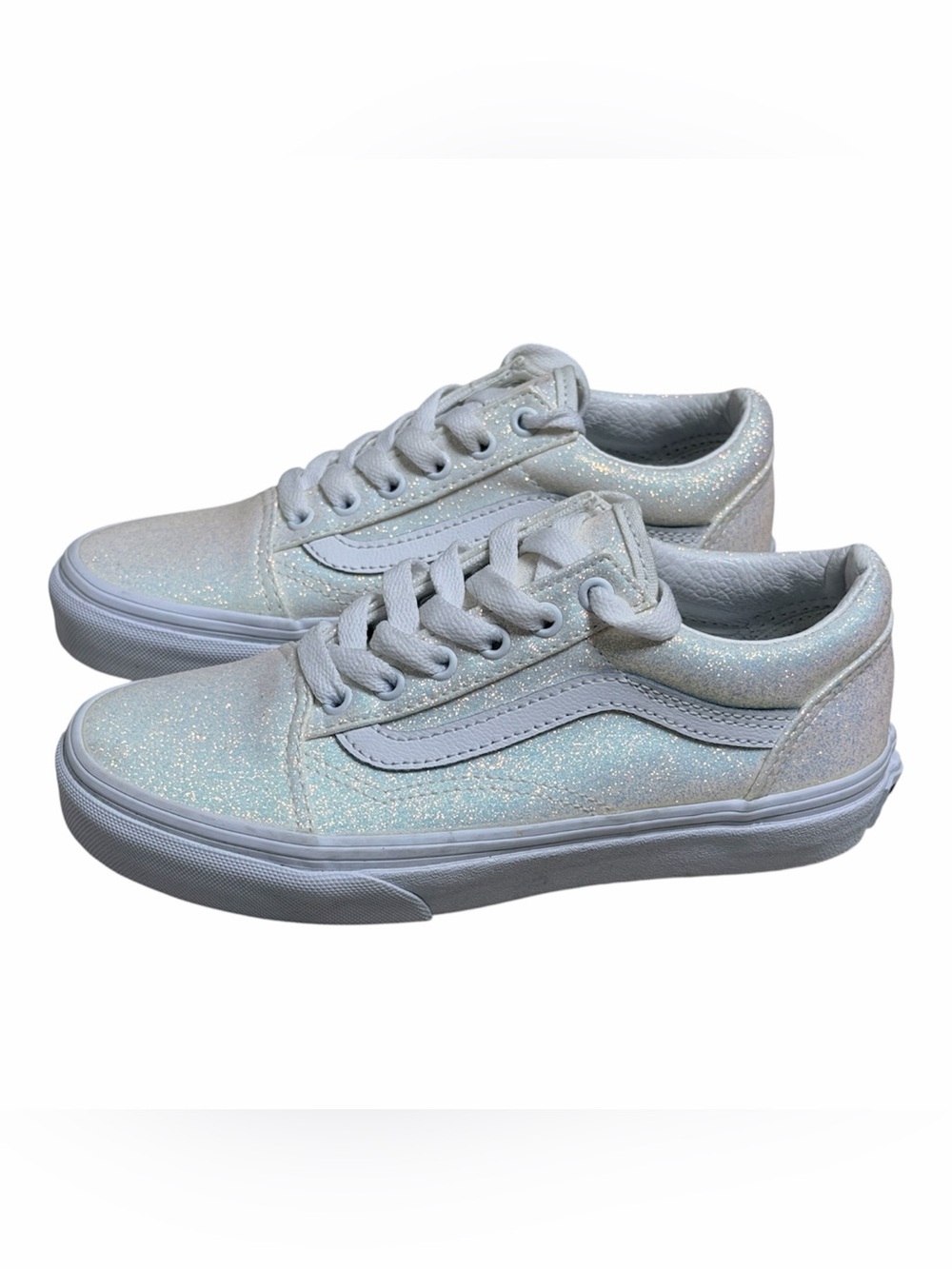 Vans Old Skool UV Glitter shoes girls size 2